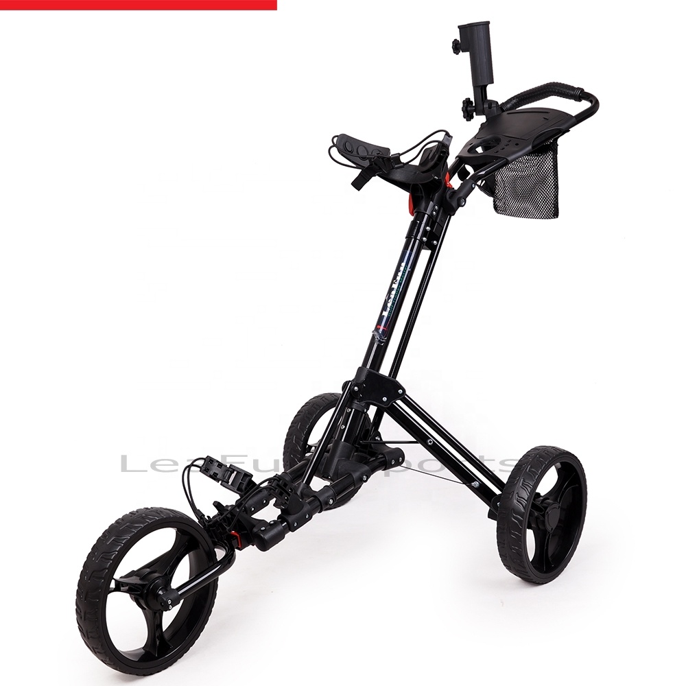 Golf Scorecard Holder - Carrello da golf manuale pieghevole facile