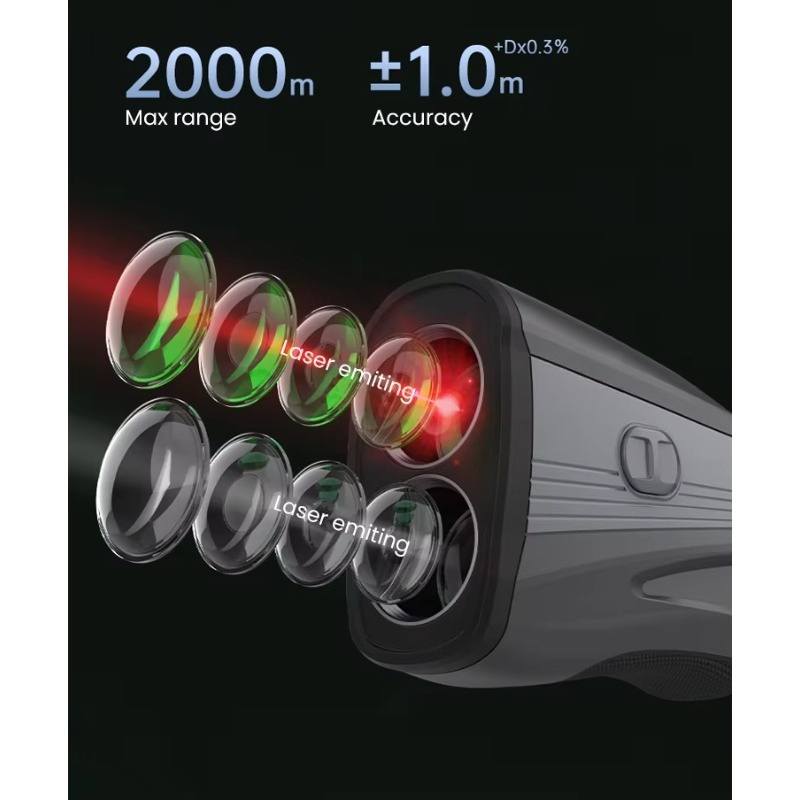 Telemetro da Golf e Caccia per - Rangefinder Laser Golf recensione e prezzo